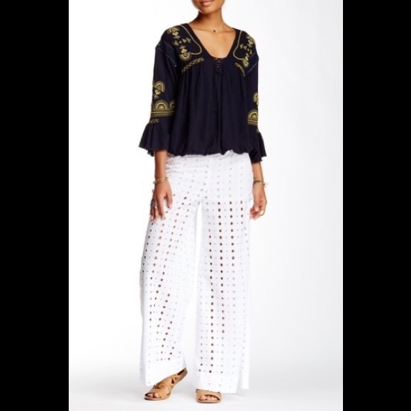 Free People Pants - Free People Eyelet Pants